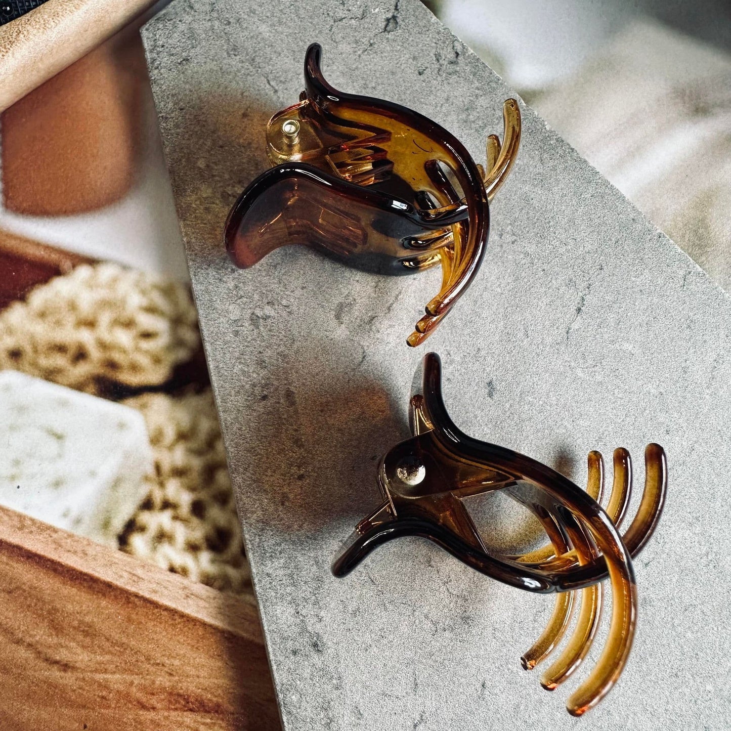 Hårklemmer Gaisa brown - 2 stk - VIAMAJA.DK