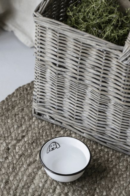 Hundeskål emalje - Mini - VIAMAJA.DK