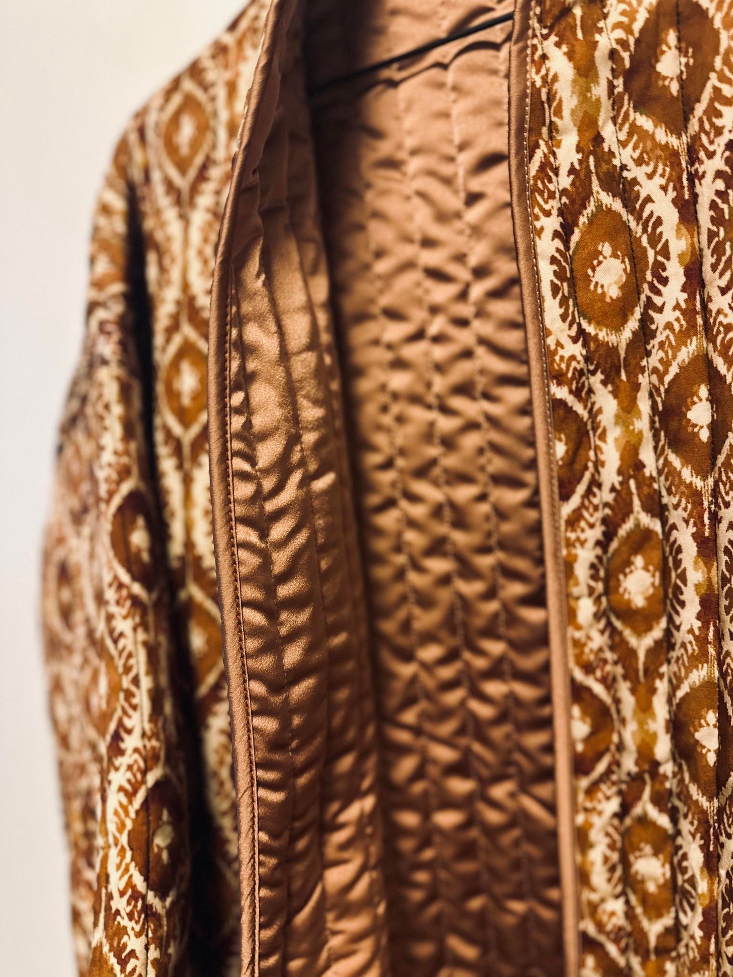 Jakke Quilt cognac - VIAMAJA.DK