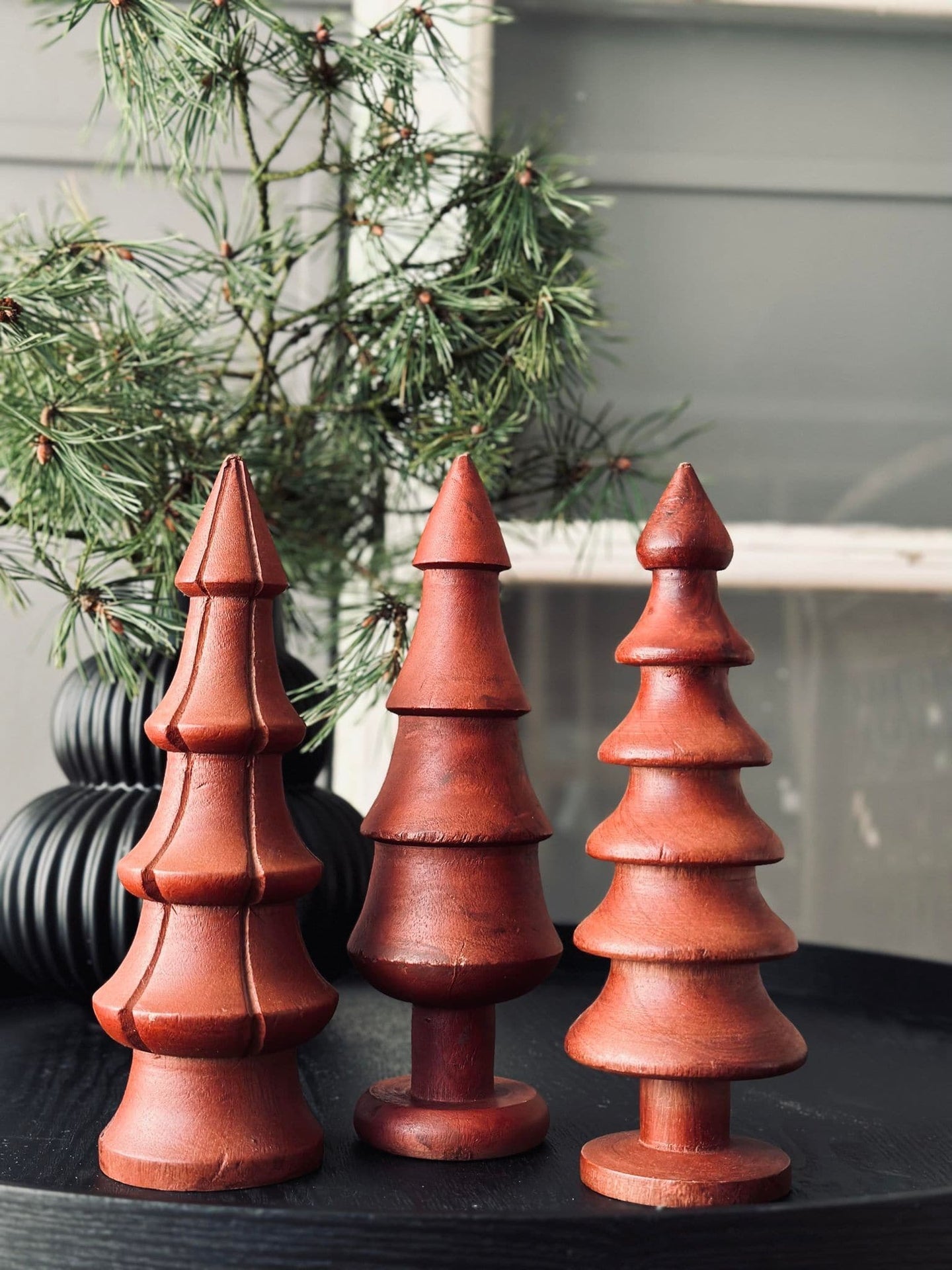 Juletræ Wood Walnut mix 24cm - VIAMAJA.DK