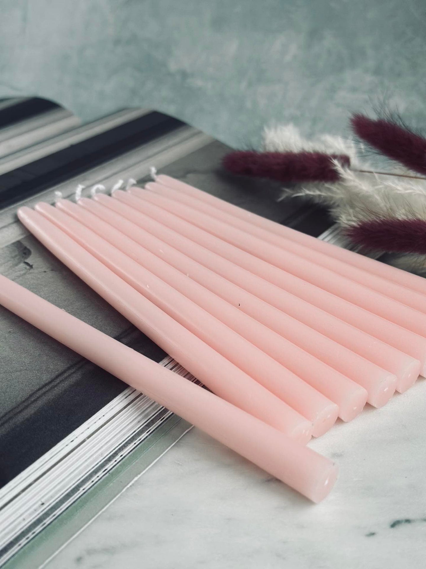 Kertelys 10 stk - Rosa 20cm - VIAMAJA.DK