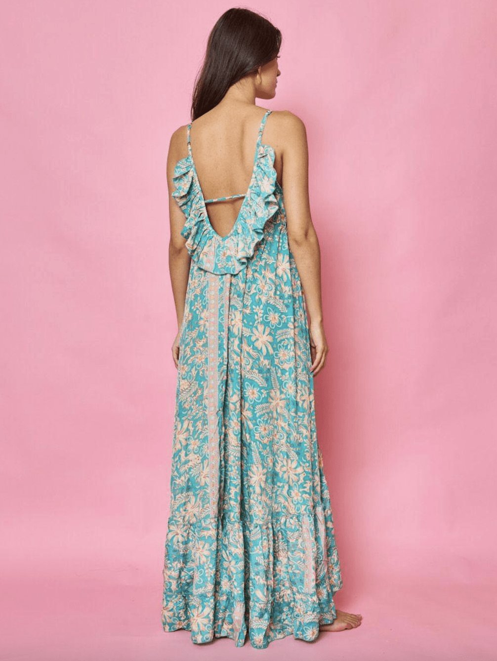 Kjole Flower silk - VIAMAJA.DK