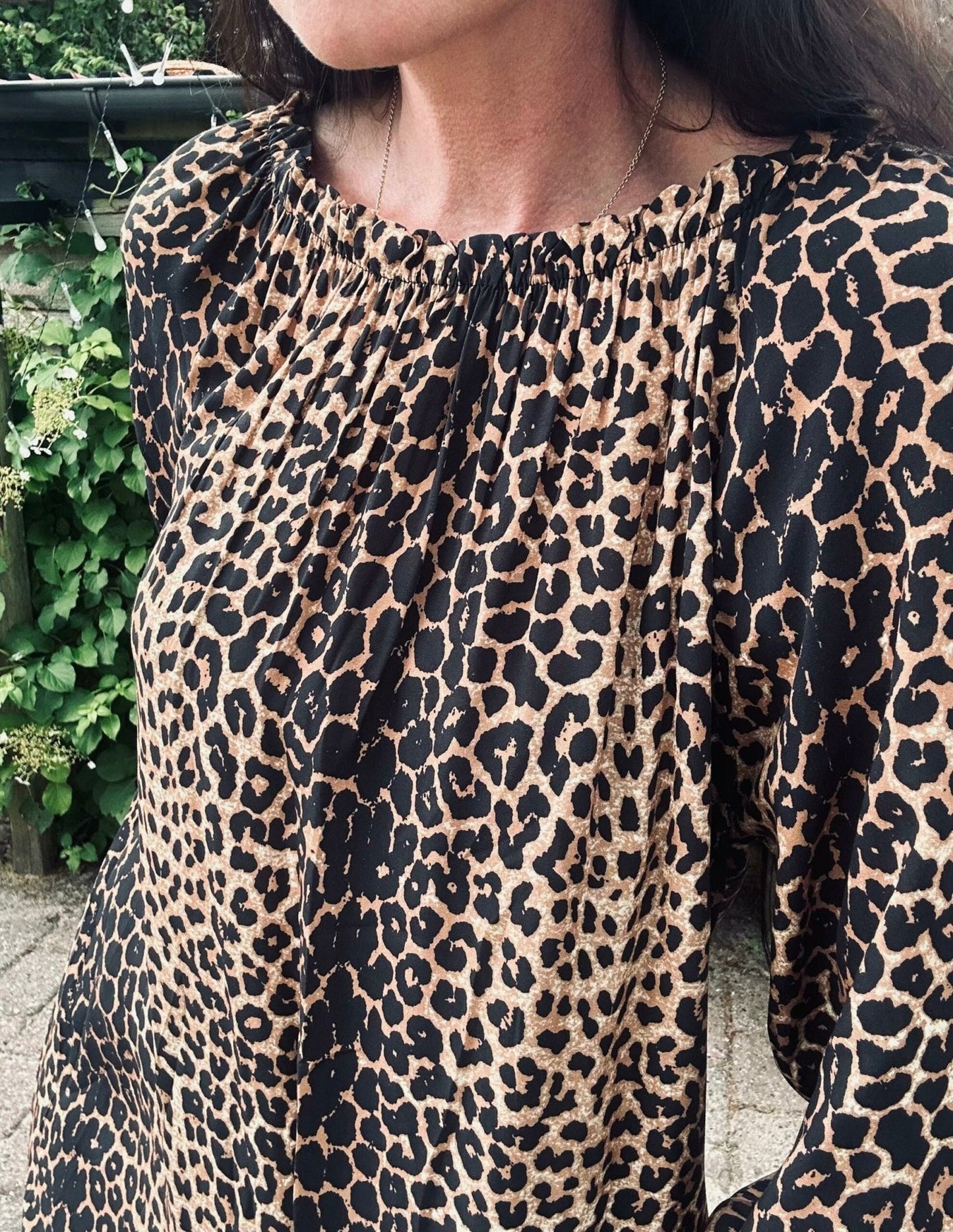 Kjole leopard – Lang - VIAMAJA.DK