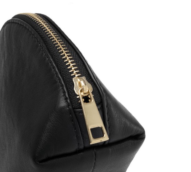 Kosmetiktaske i blødt læder - Mellem - VIAMAJA.DK