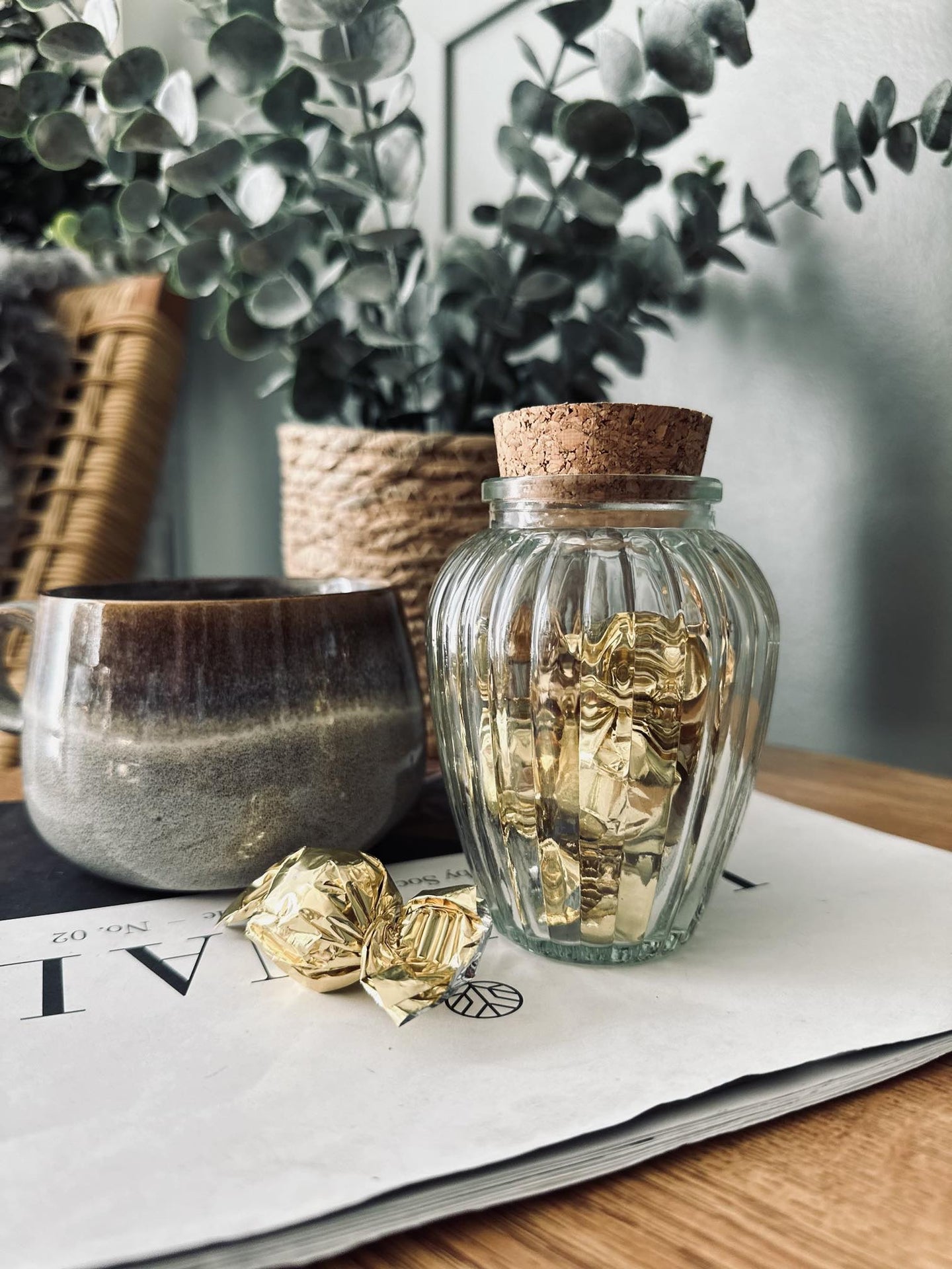 Krydderiglas m. kork 80 ml – pakke med 6 stk - VIAMAJA.DK