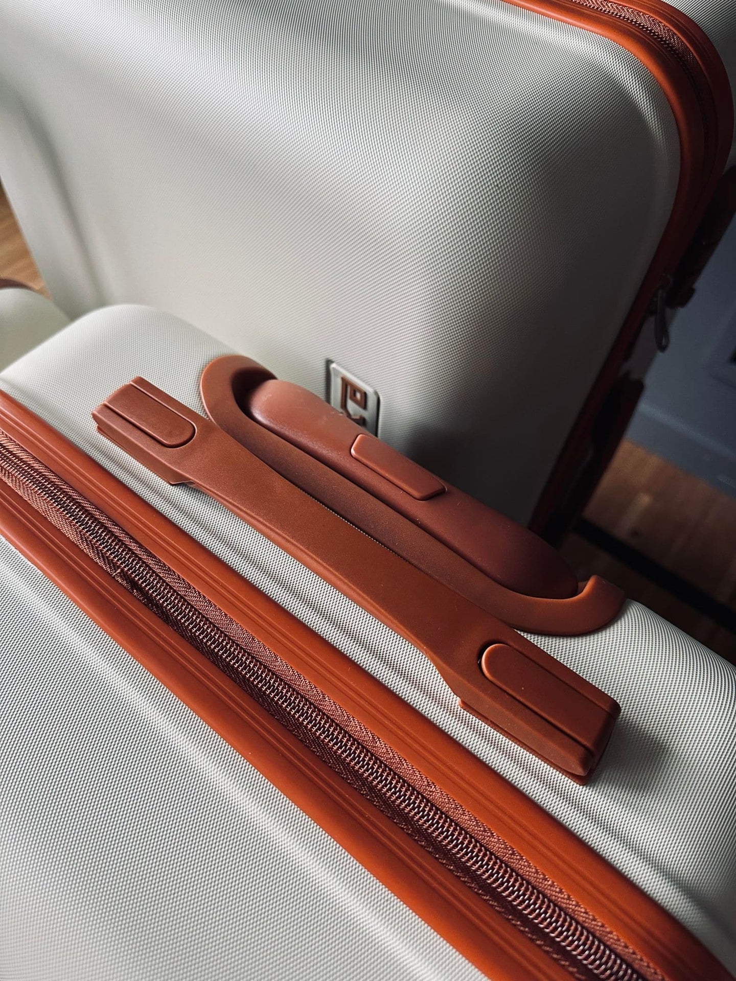 Kuffert sæt af 3 stk - Creme Let vægt - VIAMAJA.DK