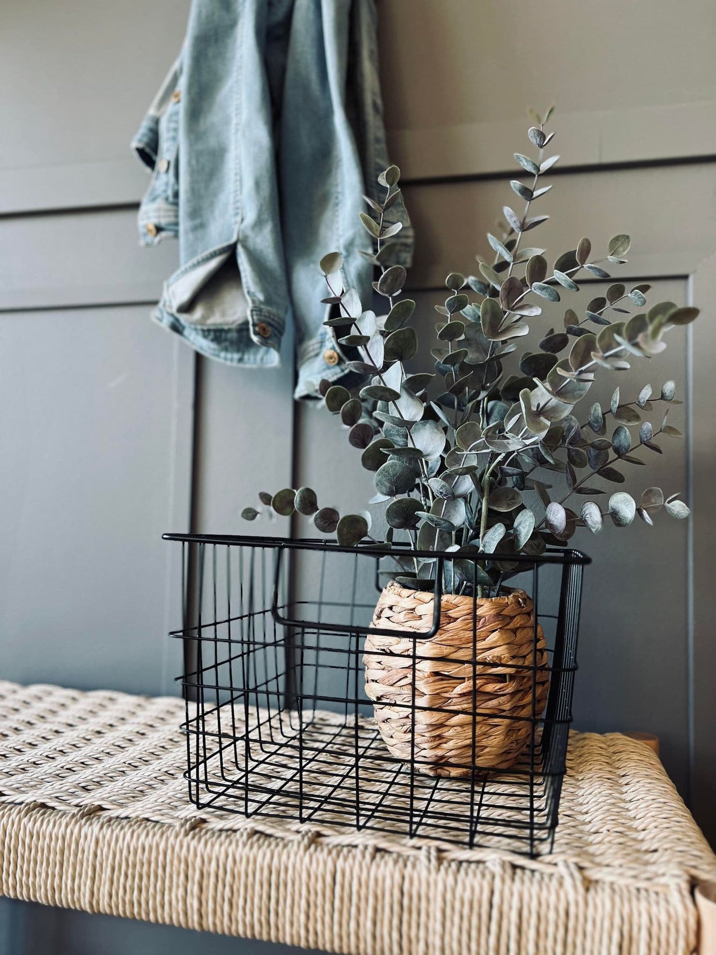 Kurv til opbevaring - Sort metal - VIAMAJA.DK