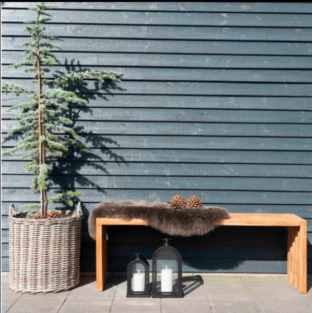 Kurvesæt med 2 store kurve - m. plastik indvendig - VIAMAJA.DK