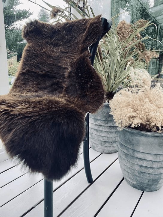 Lammeskind i flot brun farve 60x90cm - VIAMAJA.DK