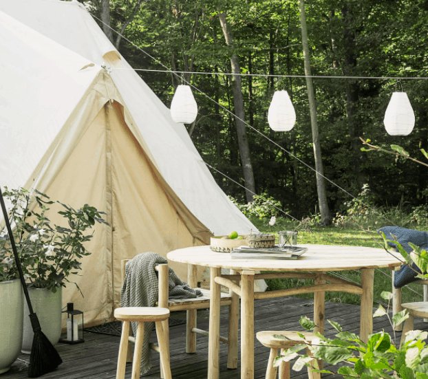 Lanterne, Drop, Hvid - 35CM - VIAMAJA.DK