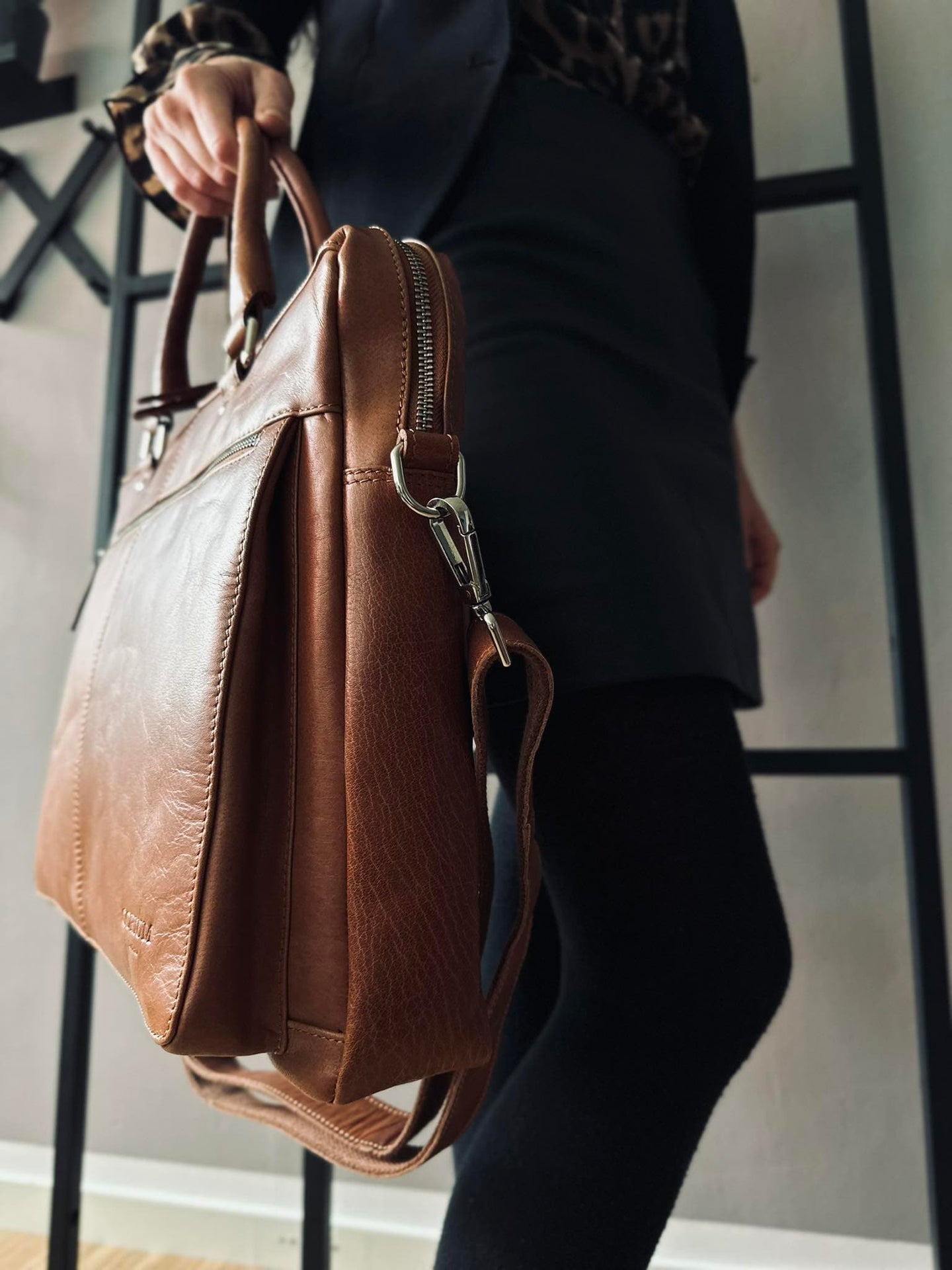 Laptop / arbejdstaske Maisy Cognac - VIAMAJA.DK