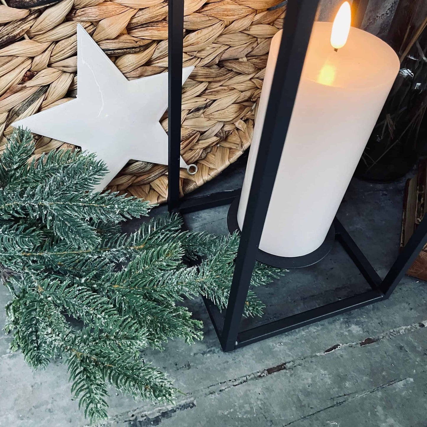 LED bloklys – Hvid 15cm - VIAMAJA.DK