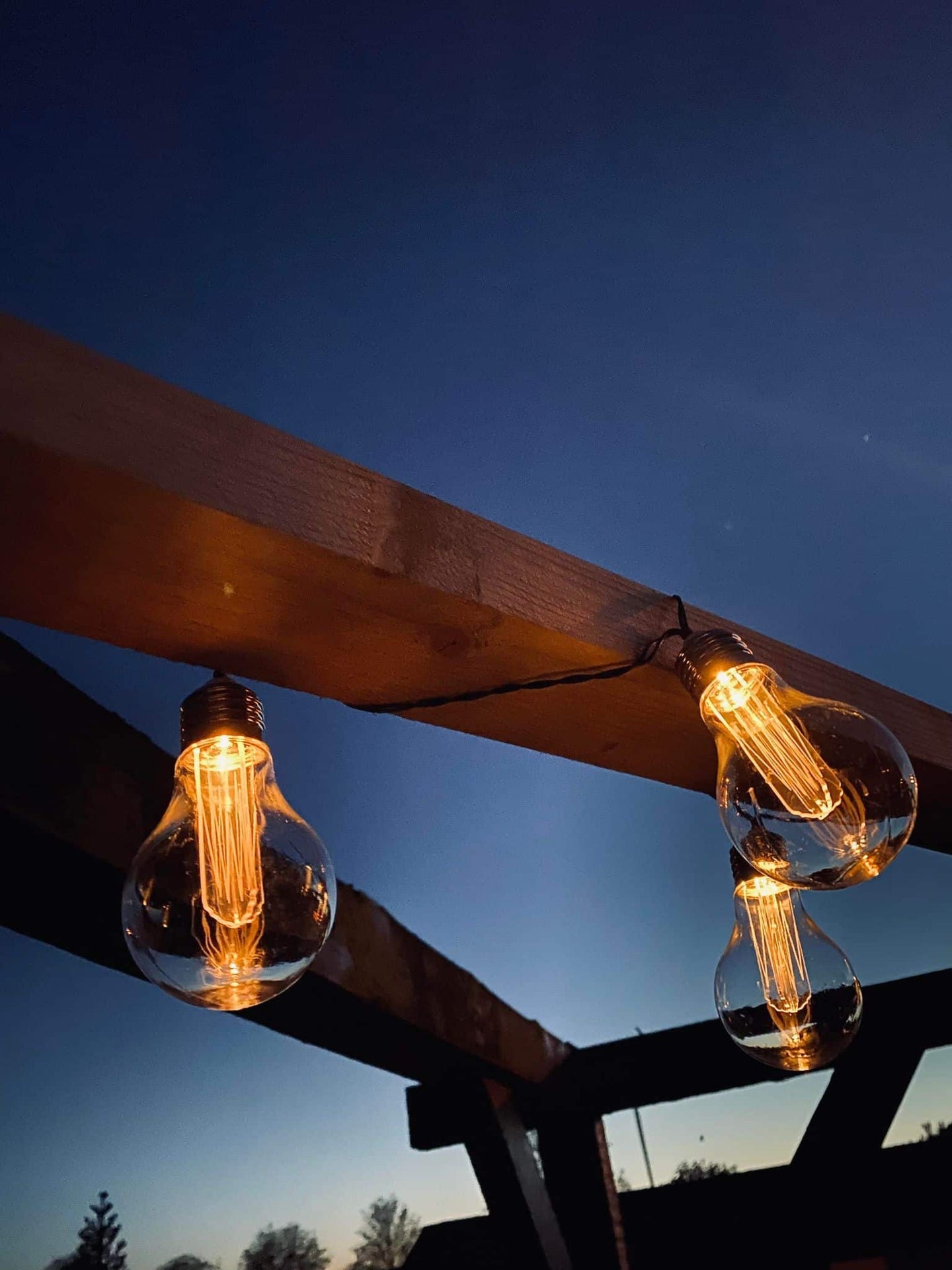 LED Lyskæde med solceller - Udendørs med 10 pære - VIAMAJA.DK