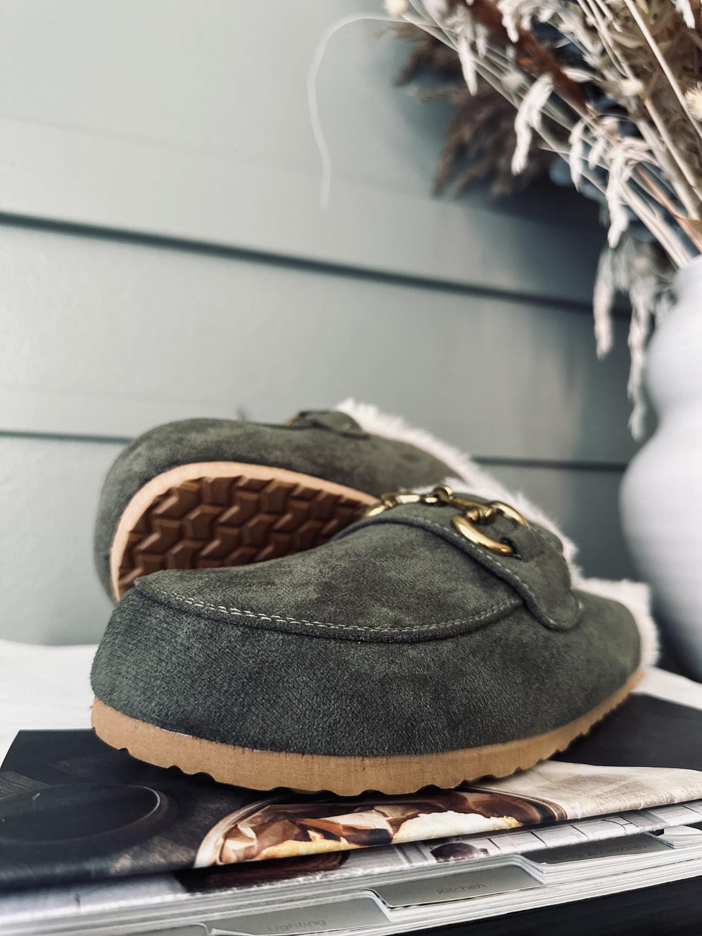 Loafers – Dusty green - VIAMAJA.DK