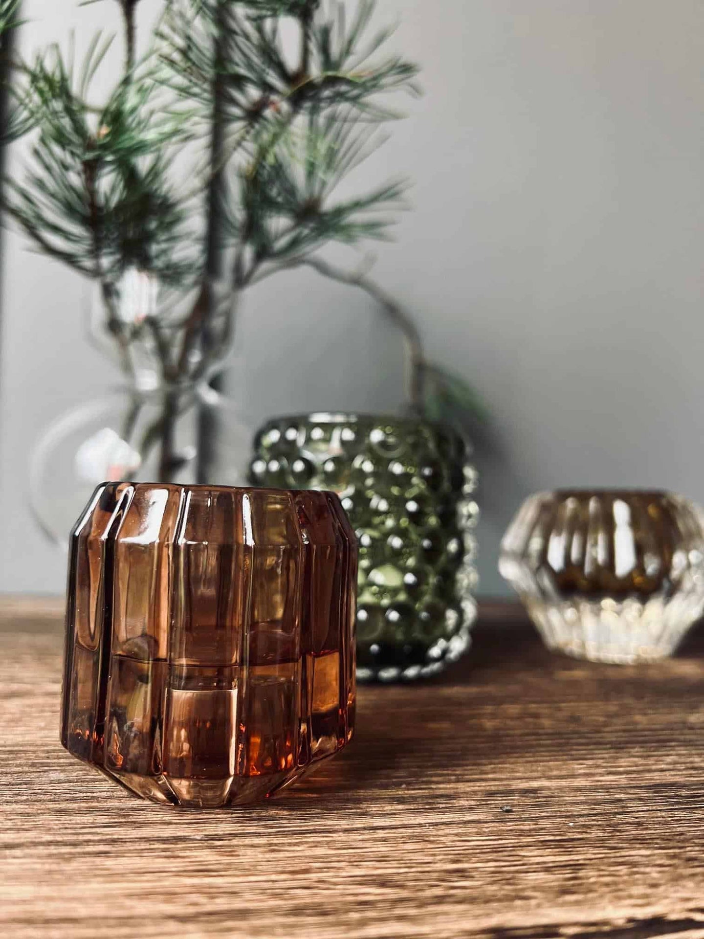 Lysestage Brown - Vendbar glas - VIAMAJA.DK