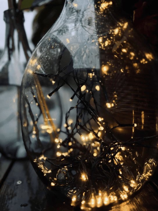 Lyskæde 384 LED med adapter – Godkendt Inde / Ude - VIAMAJA.DK