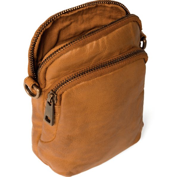 Mobiltaske - COGNAC LINE - Blød lammeskind - VIAMAJA.DK