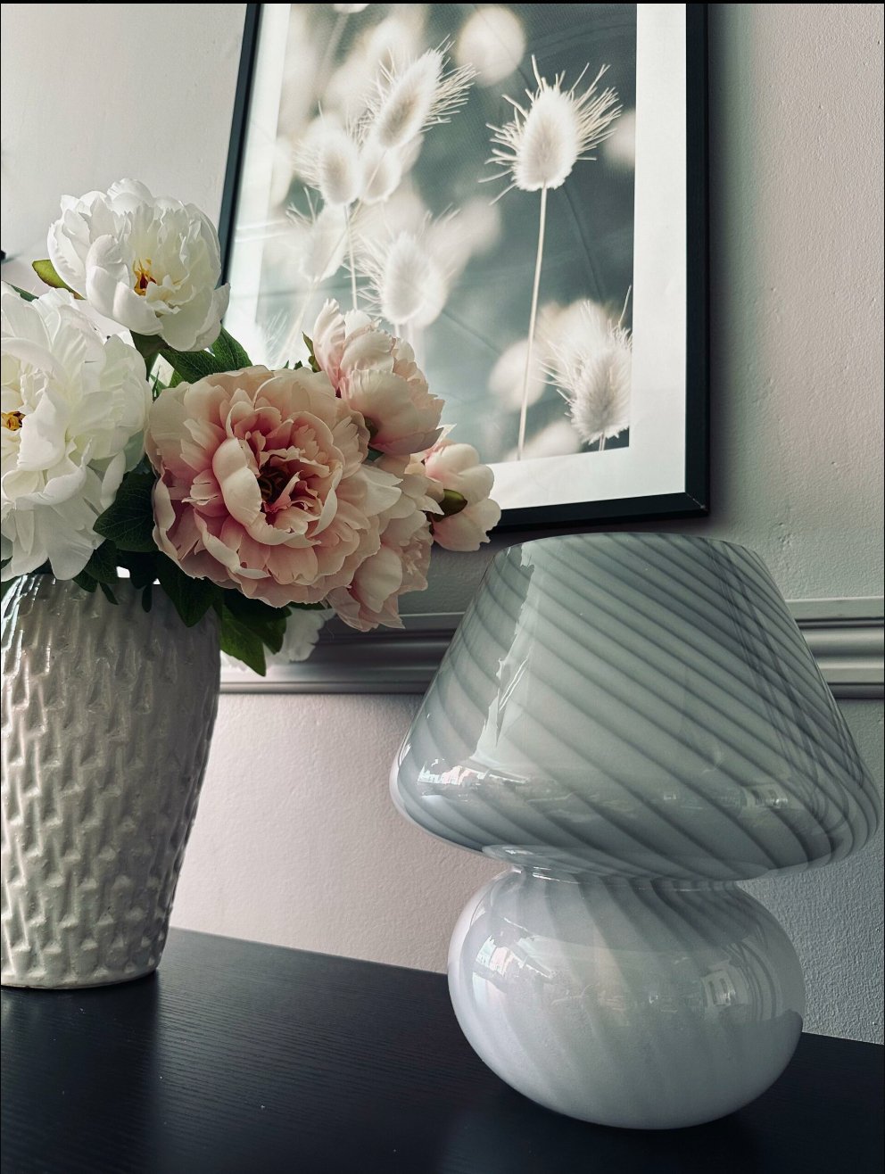 Mushroom Large - Grå mundblæst glas - VIAMAJA.DK