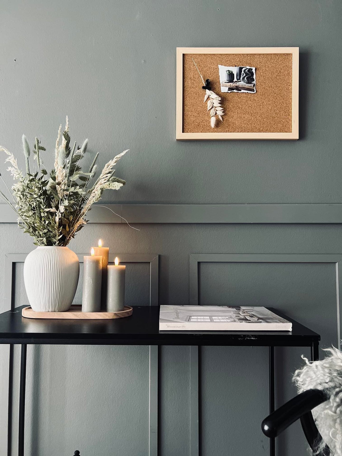 Opslagstavle kork med kraftig ramme - Natur 30x40cm - VIAMAJA.DK