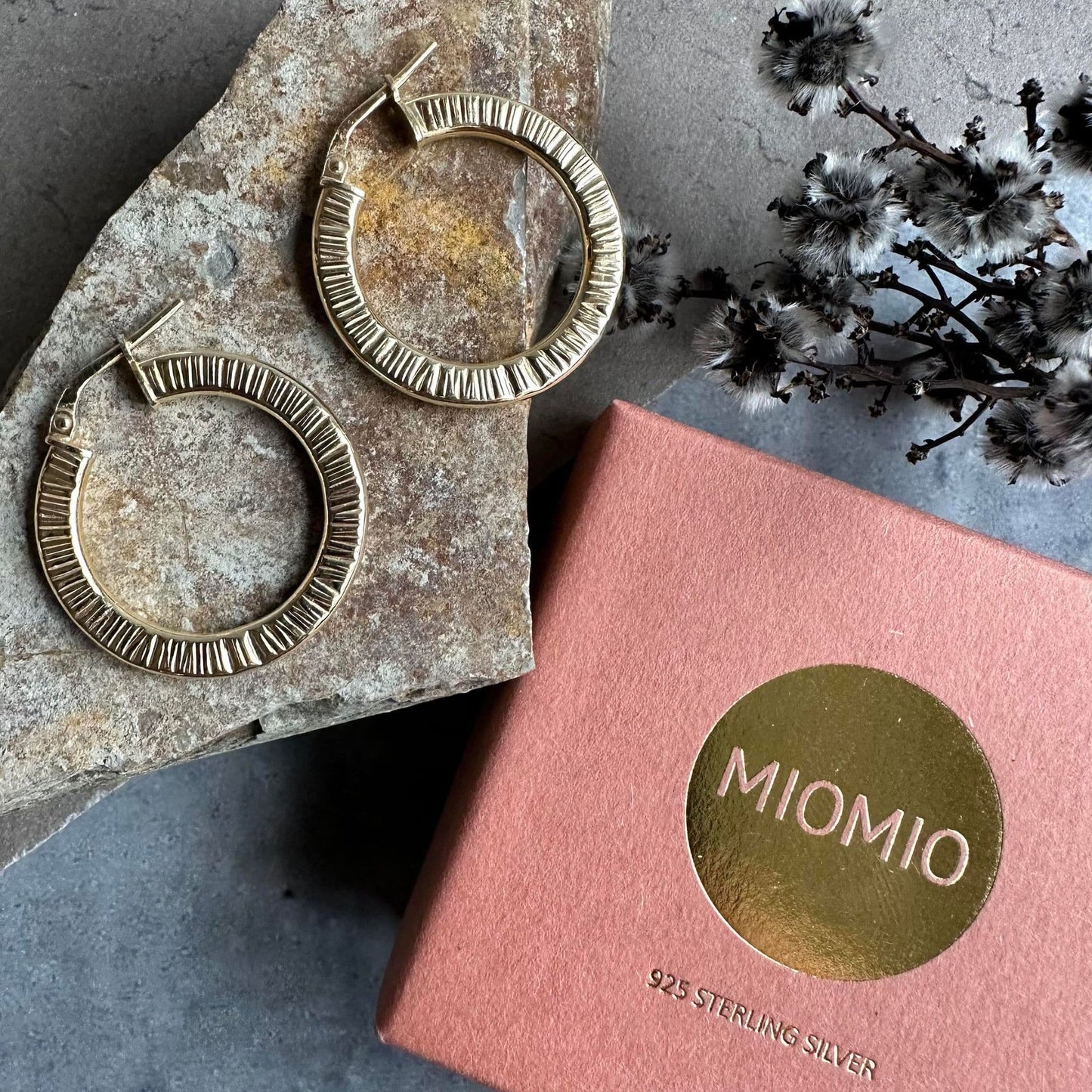 Øreringe Chloe Big Sterling Silver 18K forgyldt - VIAMAJA.DK