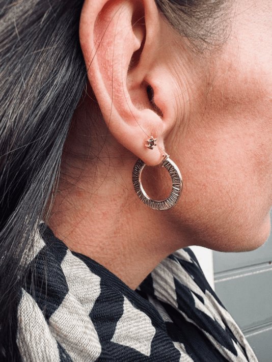 Øreringe Chloe small Sterling Silver 18K forgyldt - VIAMAJA.DK