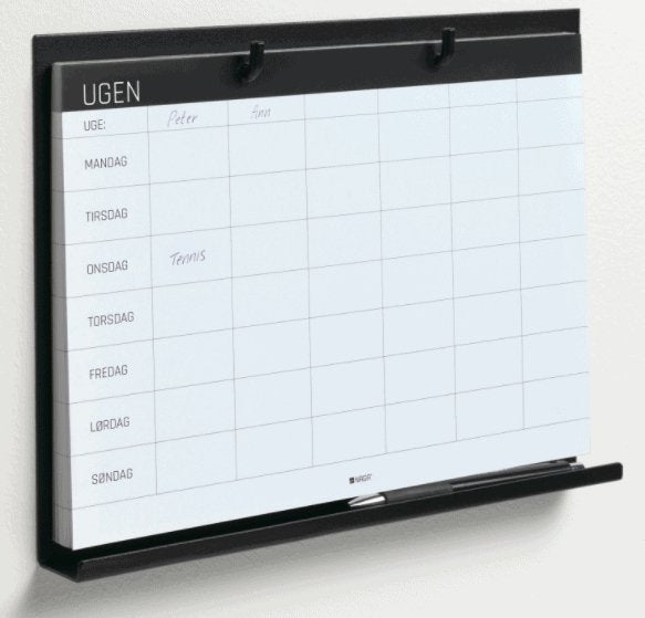 Planlægningstavle i lækkert design - ink blok - VIAMAJA.DK