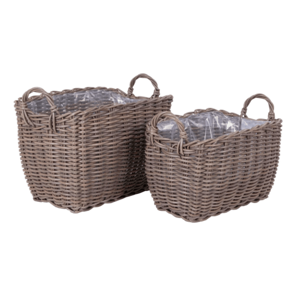 Plantekurv i rattan - Lille - VIAMAJA