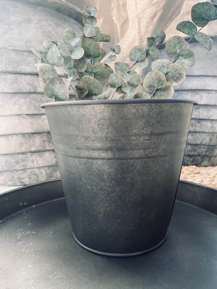 Potte - Black Zink - 17x19cm - VIAMAJA.DK