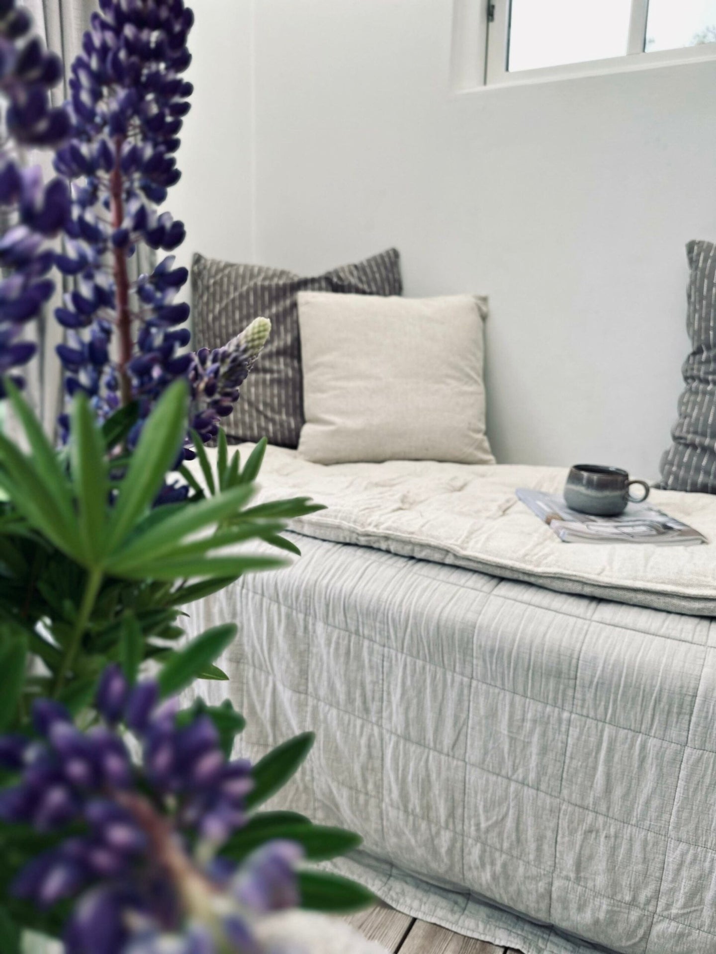 Pude med fyld SKAGEN – 50×50 Natur - VIAMAJA.DK