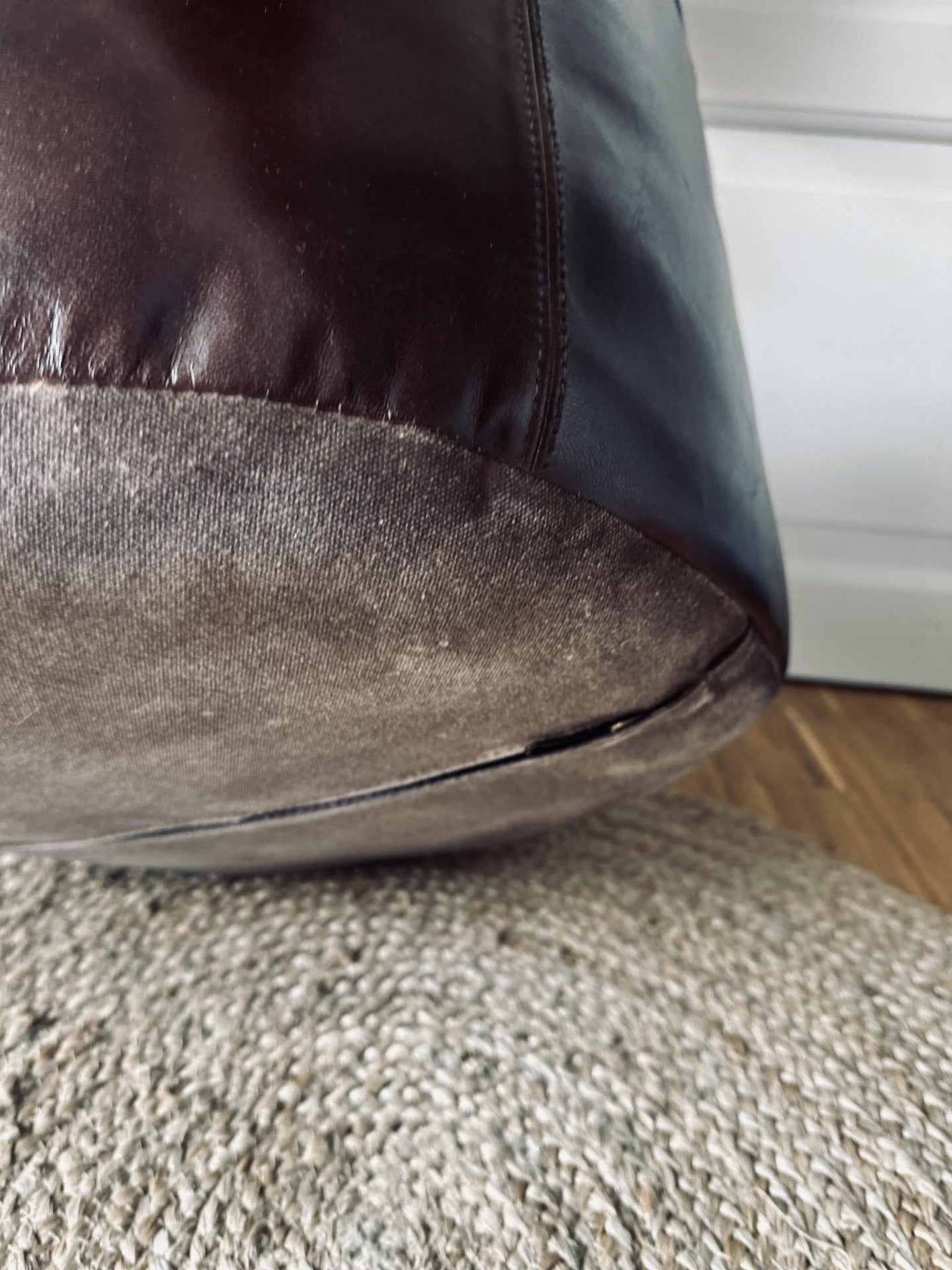 Puff med glat top - Brown - VIAMAJA.DK