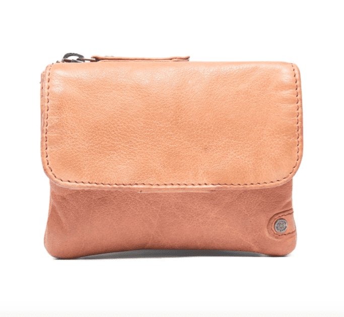 Pung / kreditkort holder i lækkert og blødt skind - Light tan - VIAMAJA.DK