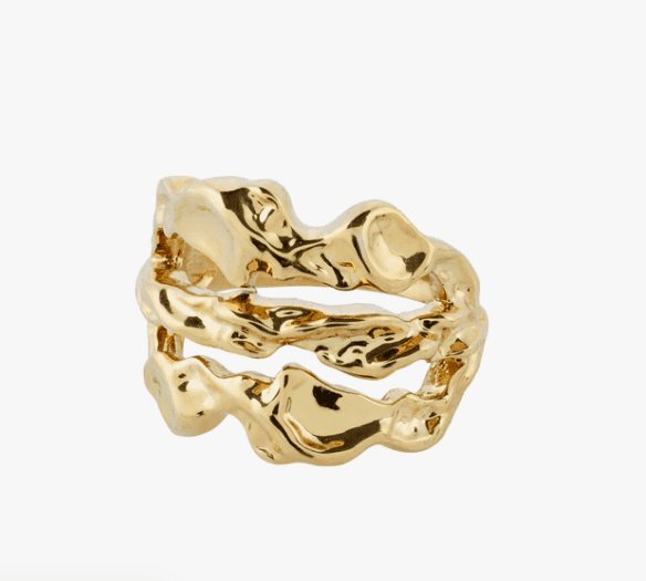 Ring organisk guldbelagt - VIAMAJA.DK