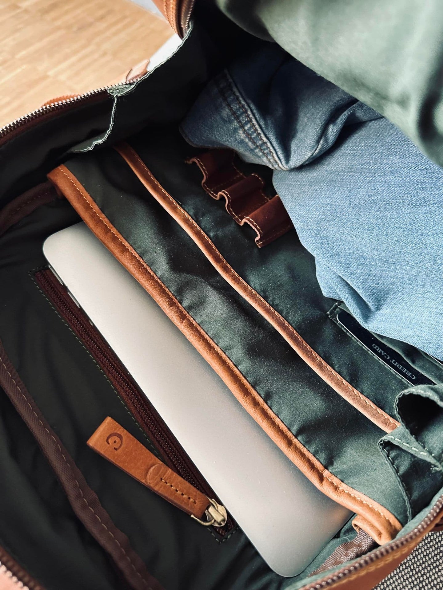 Rygsæk Cognac leather - VIAMAJA.DK
