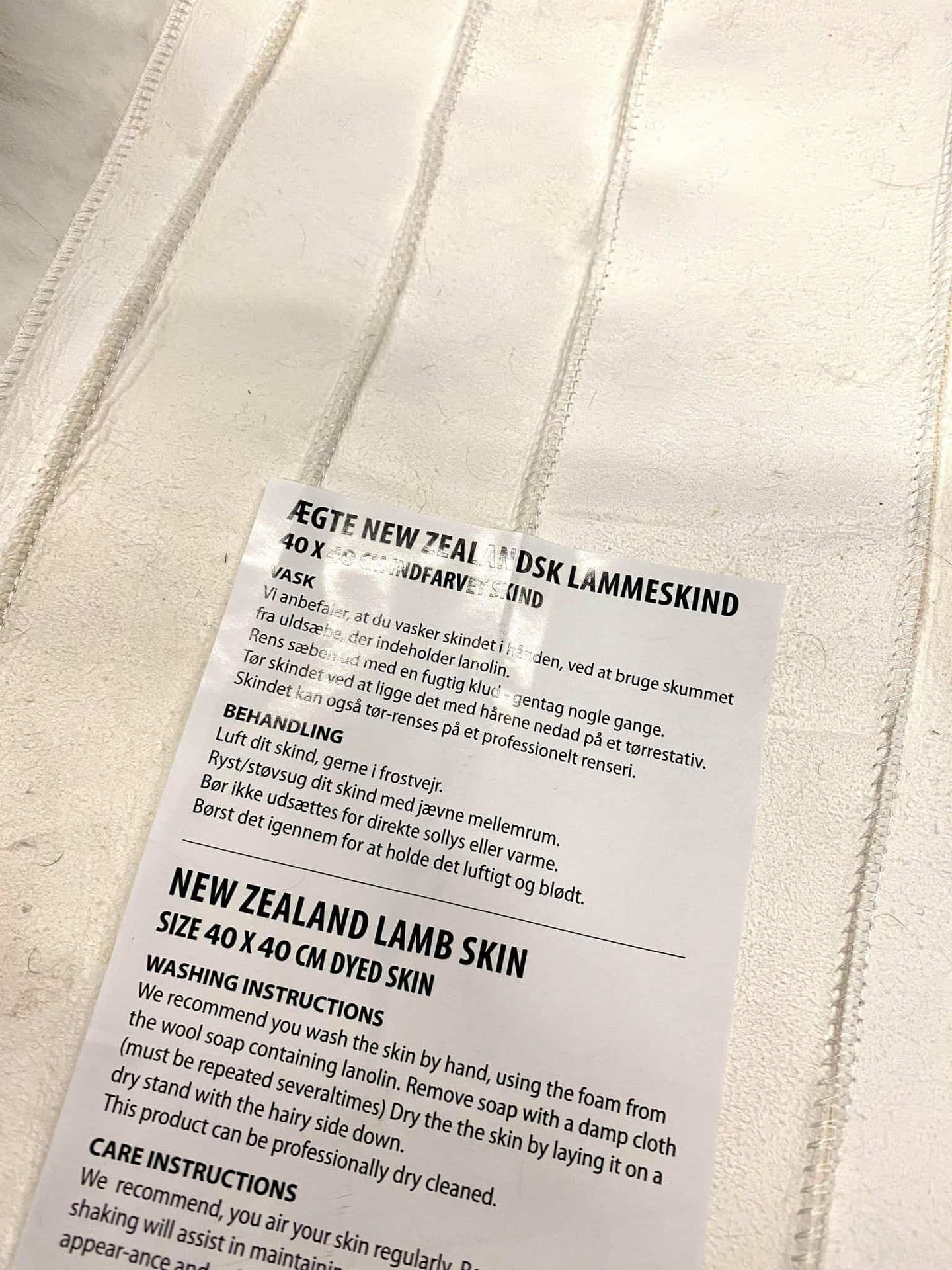 Sædeskind - Hvid - VIAMAJA.DK