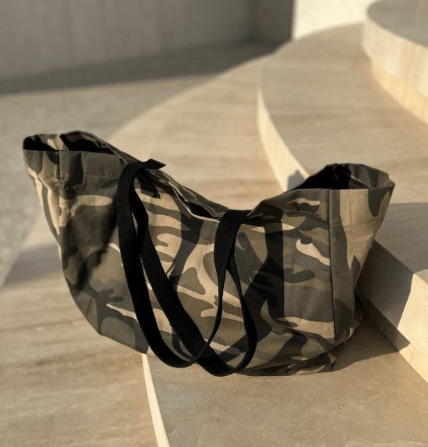 Shopper ARMY Canvas Big - VIAMAJA.DK