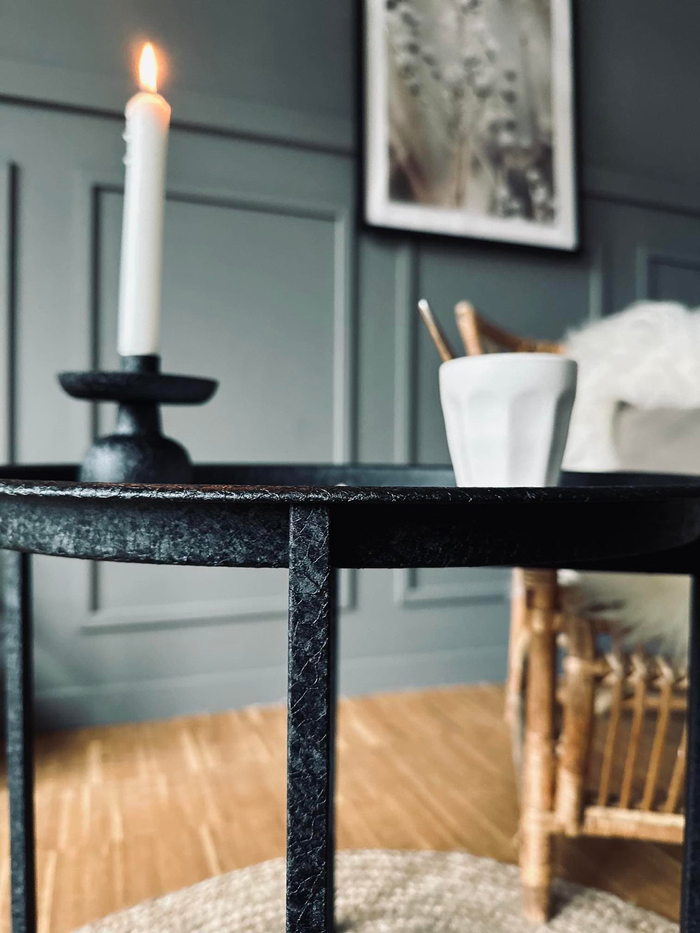 Sidebord - Sort metal - VIAMAJA.DK