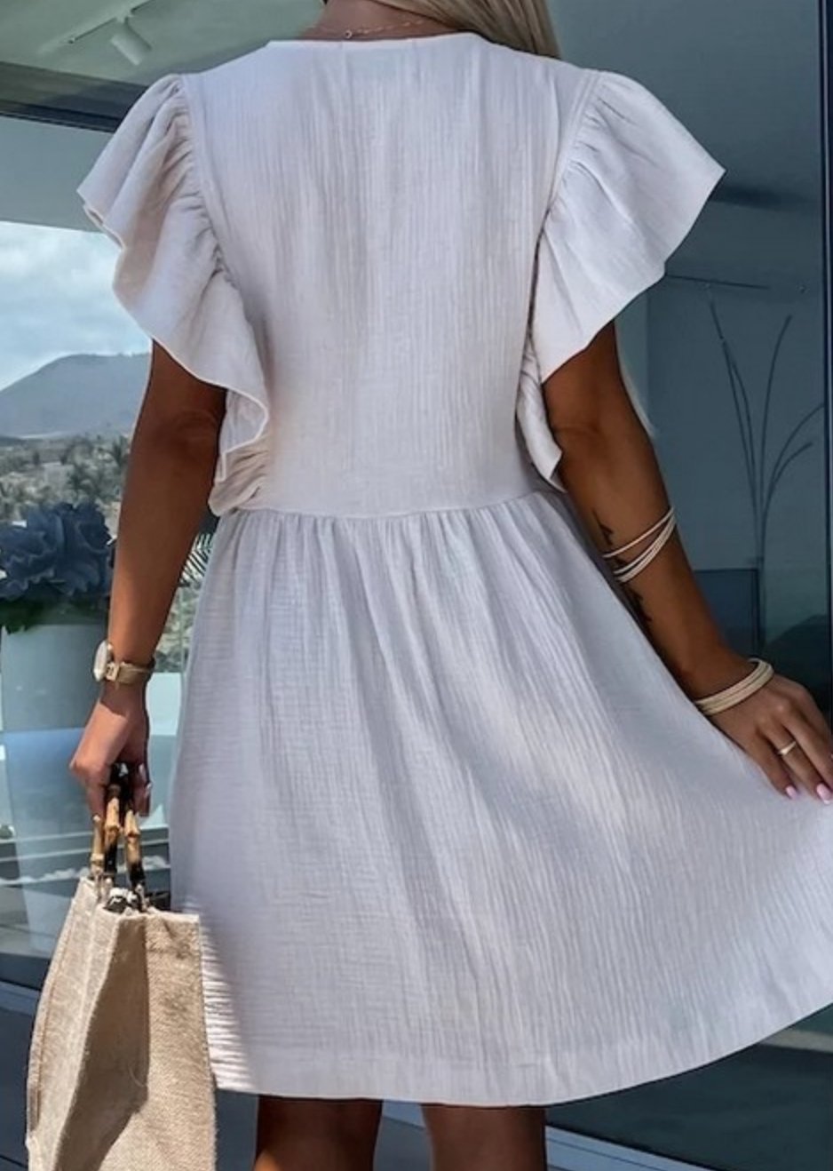 Sommerkjole White May - VIAMAJA.DK