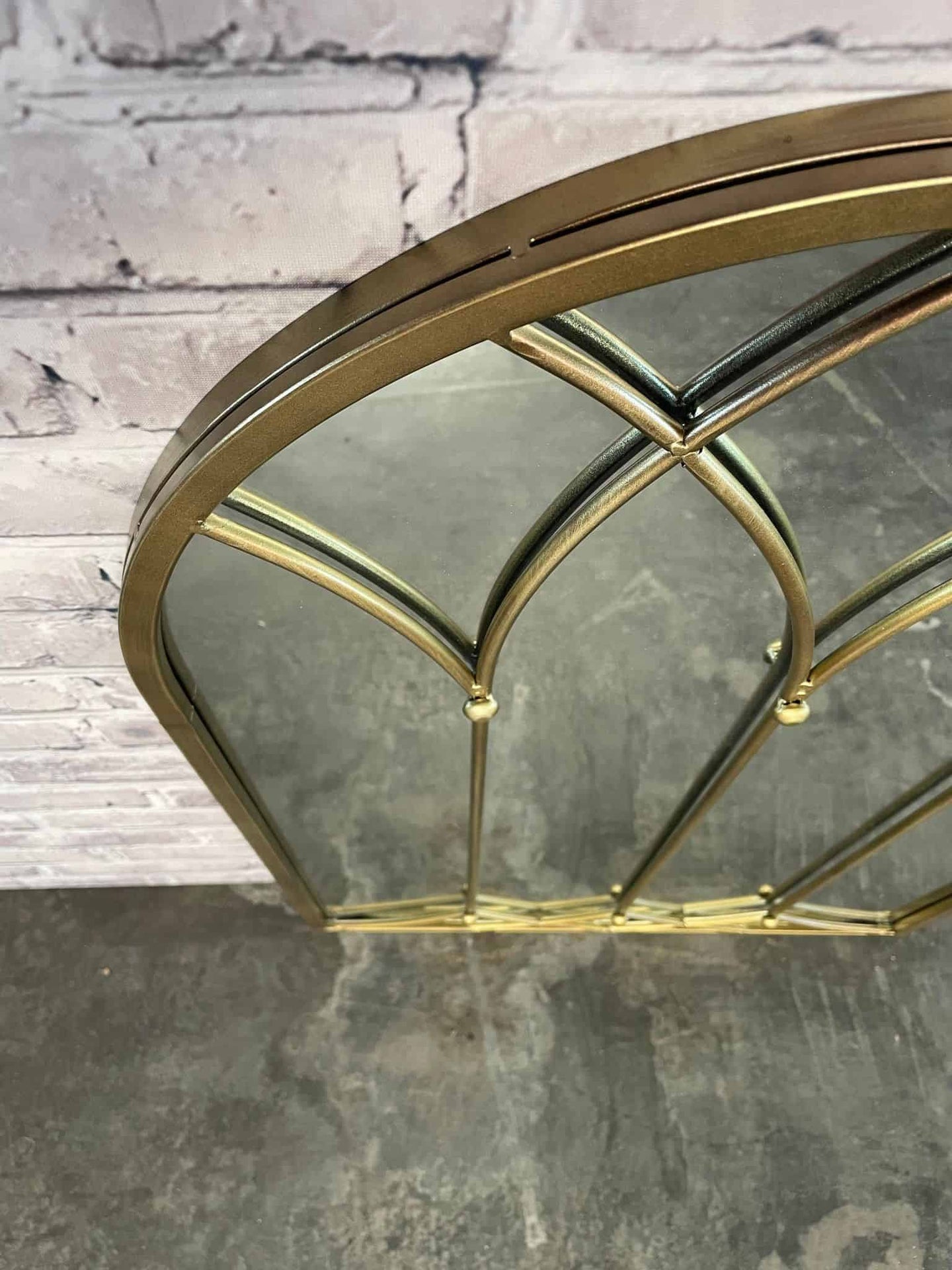 Spejl messing jern - Udstillingsmodel SKAL AFHENTES PÅ LAGER - VIAMAJA.DK