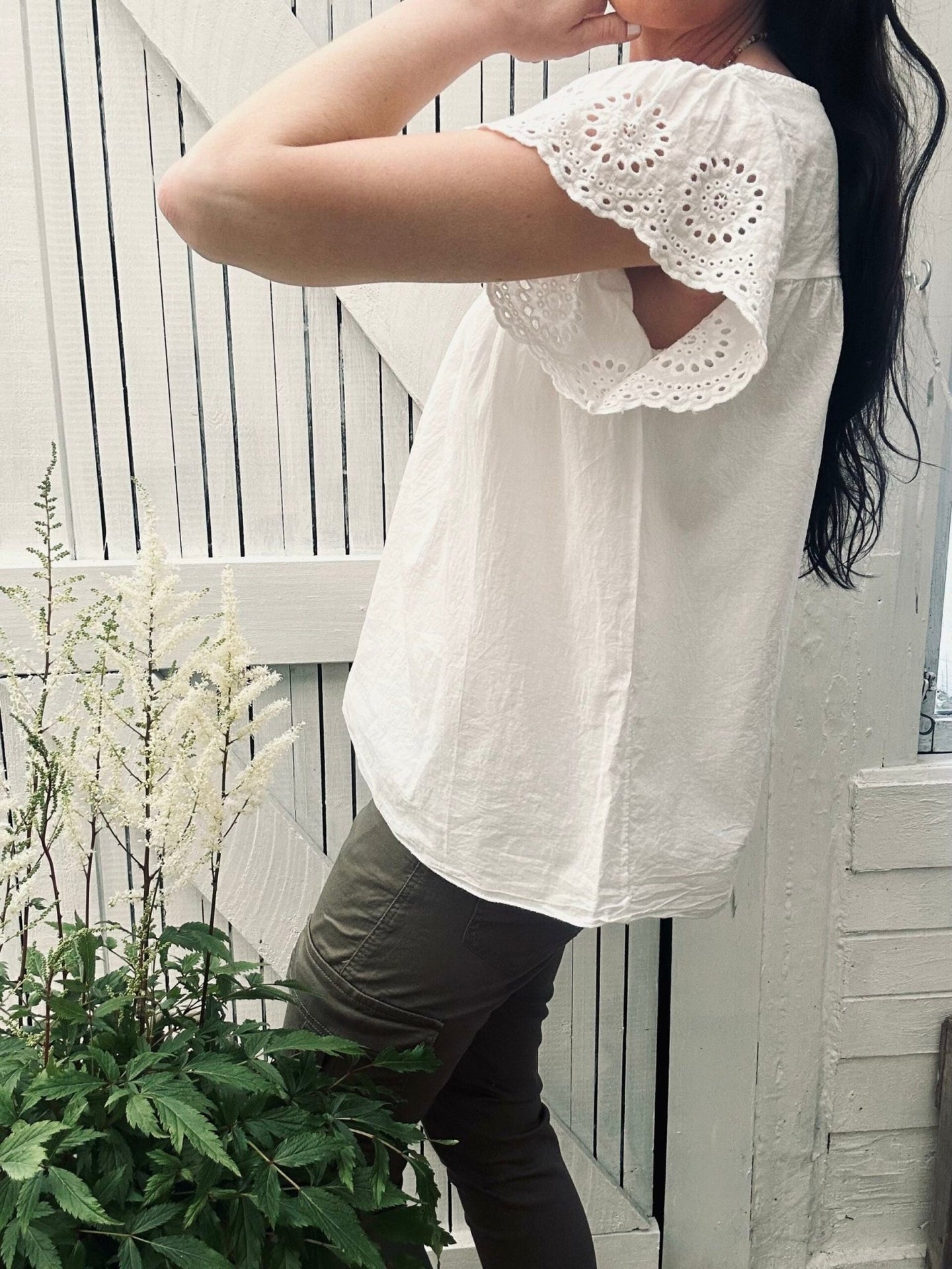 Summer Bluse white - VIAMAJA.DK