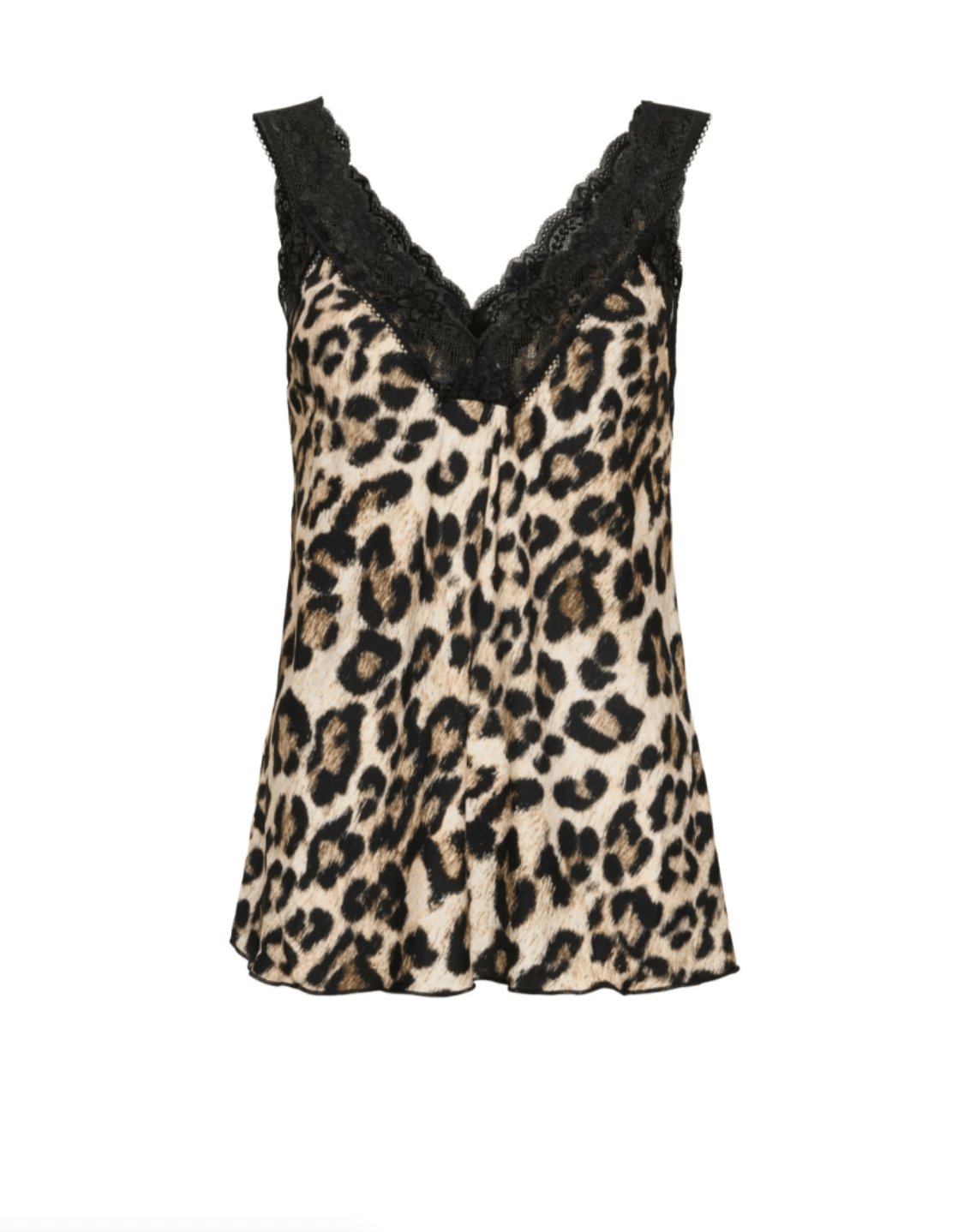 Top med blonde – Leopard / beige - VIAMAJA.DK