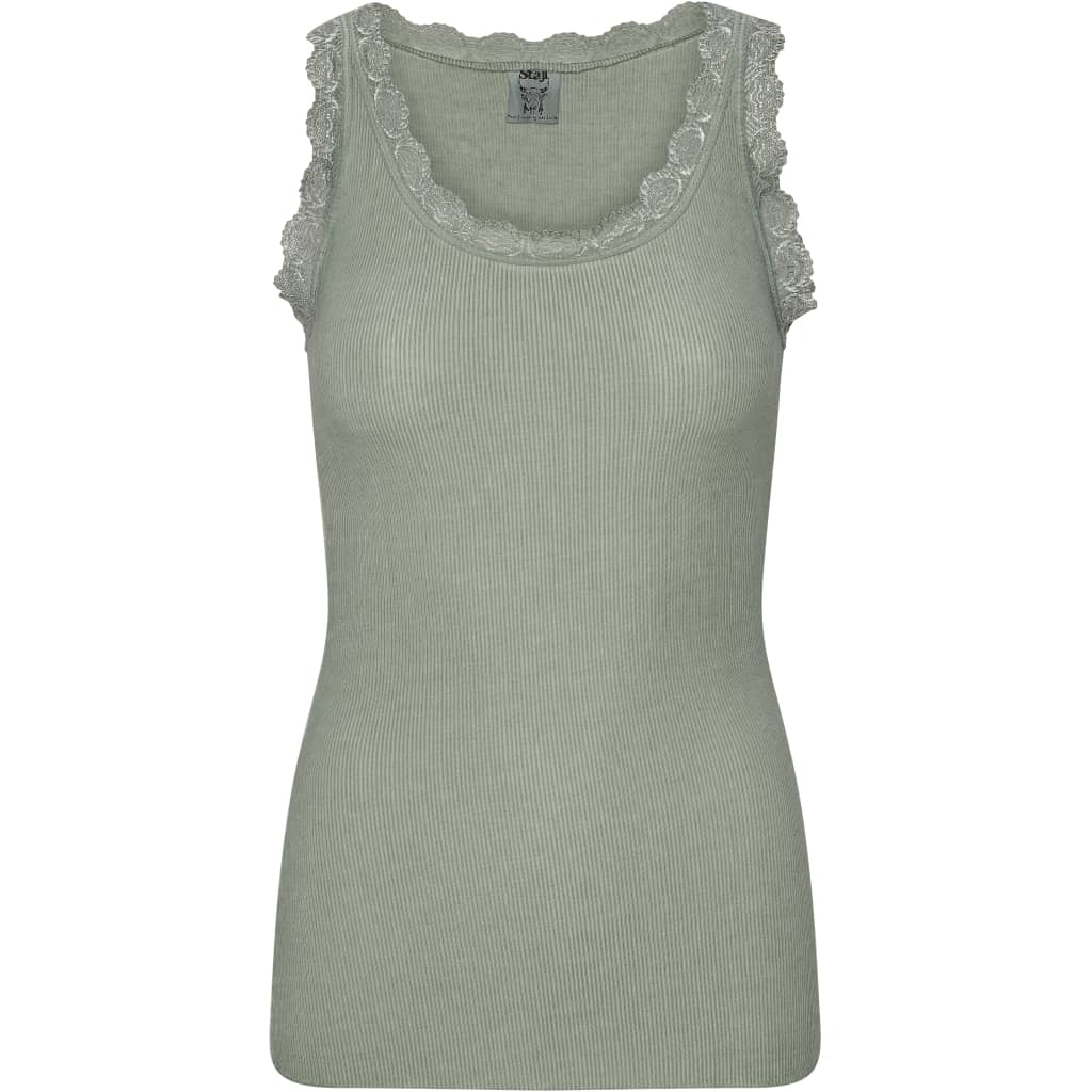 Top med blonde – Lys Army L/XL - VIAMAJA.DK