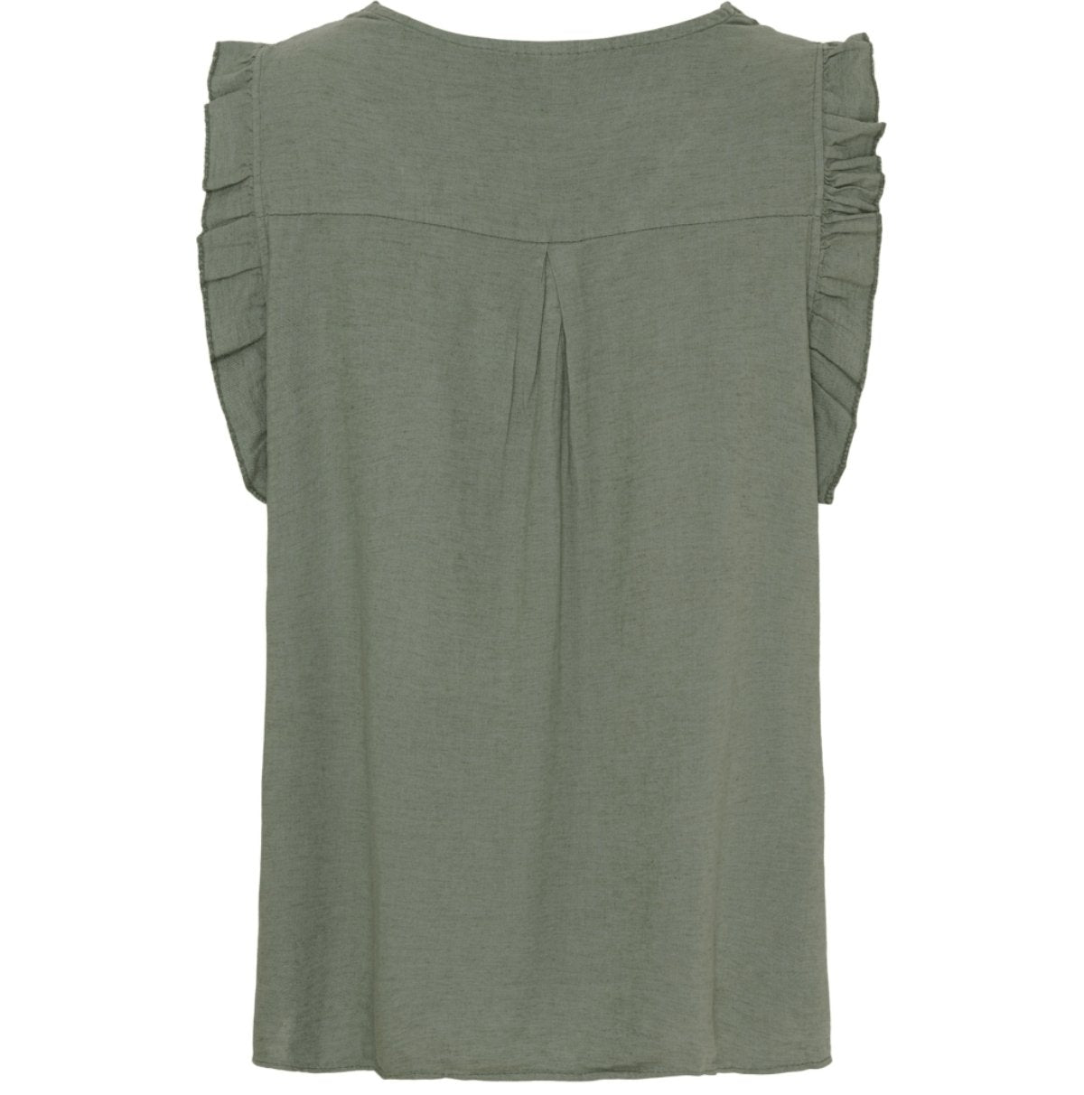 Top med flæser – Military hørmix - VIAMAJA.DK