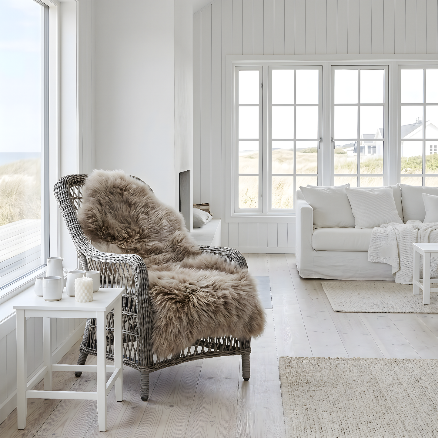 Fårskinn – XL Taupe 140cm