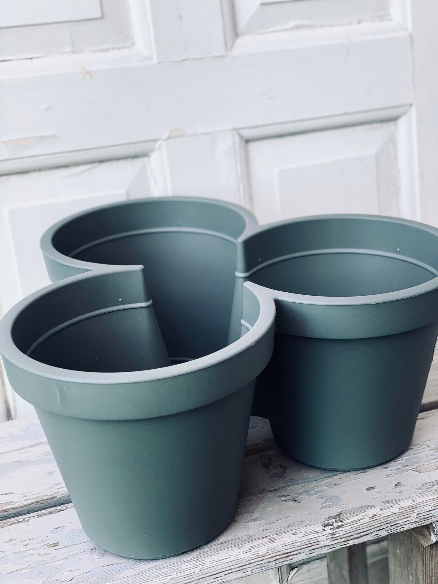 Urtepotter 3 - i - 1 Stabelbare recycling - Grøn - VIAMAJA.DK