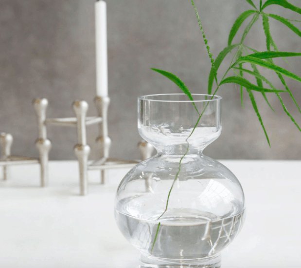 Vase i klar glas - Lowa - VIAMAJA.DK