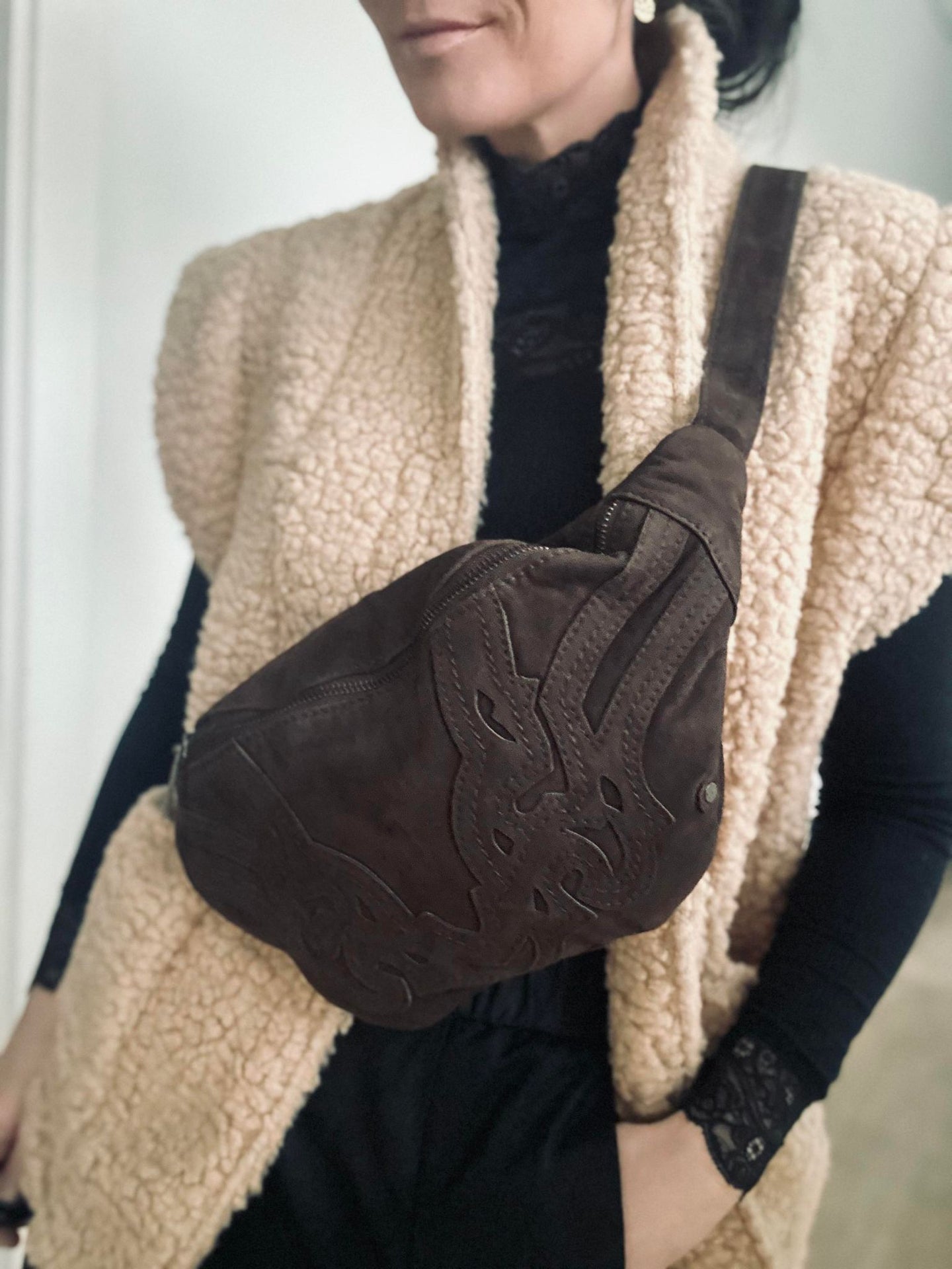 Vest Teddy sand - VIAMAJA.DK