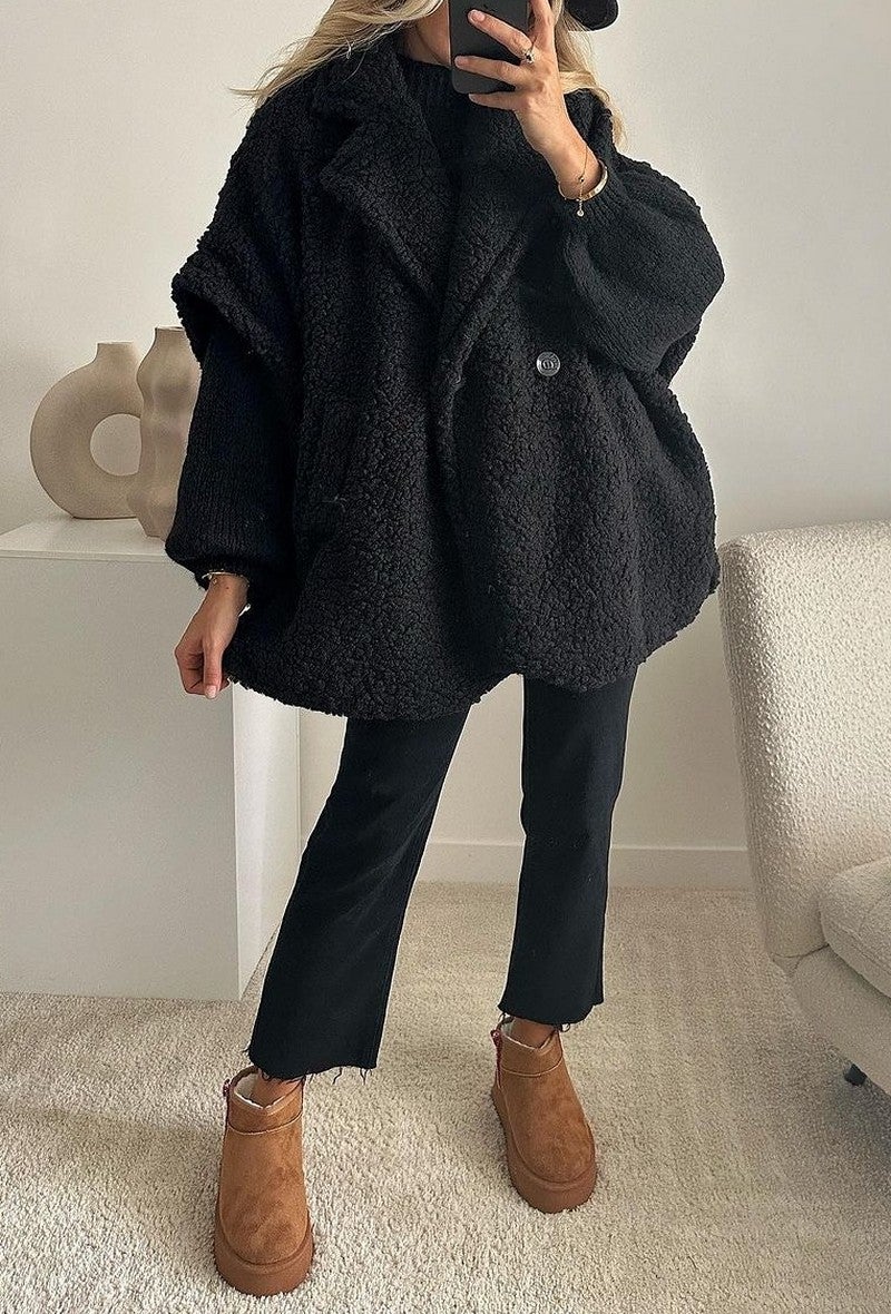 Väst oversize Molly Black