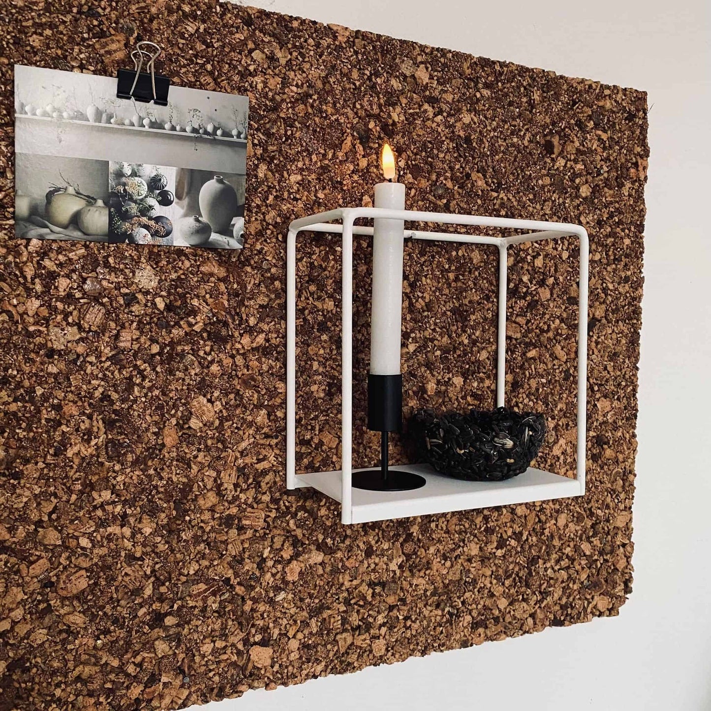 VIAMAJA Cube hylde - Hvid - 20x20x10 - VIAMAJA.DK