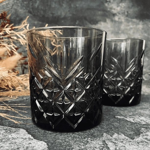 Whisky glas / vandglas 4 stk - Røgfarve - VIAMAJA.DK