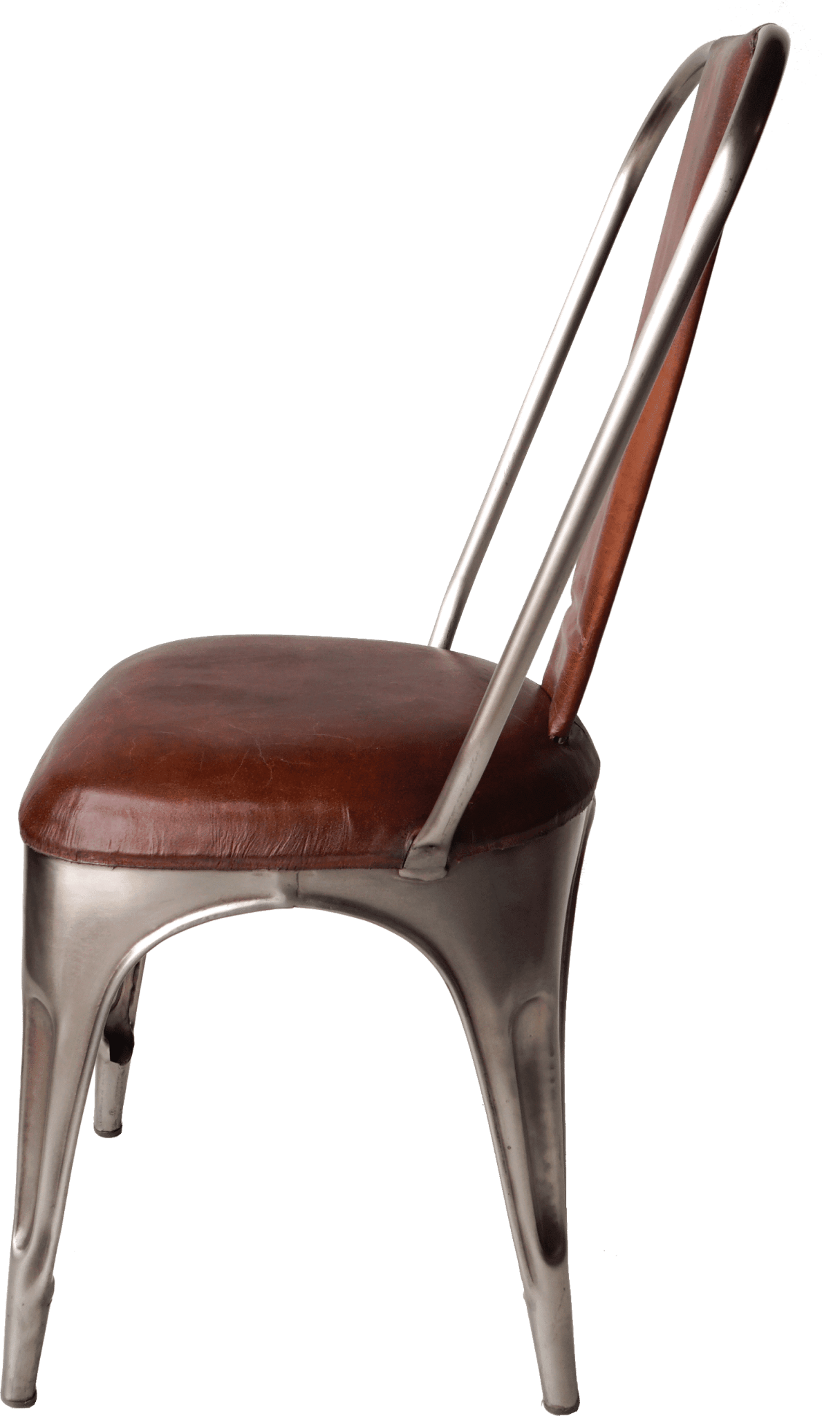 Spisebordsstol høj ryg med læder polstring - VIAMAJA